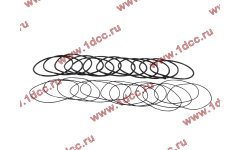 Кольцо уплотнительное гильзы цилиндра (комплект 12 тонких и 12 толстых) двигатель TD226B6G фото Нижний Тагил