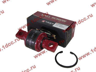 Сайлентблок реактивной штанги 85х57х152 со стопорным кольцом H (AZ9631523177-JX) КАЧЕСТВО HOWO (ХОВО) LEO700012A фото 1 Нижний Тагил